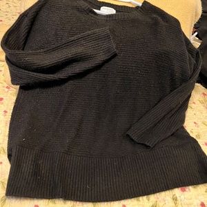 Black Woven Sweater XL